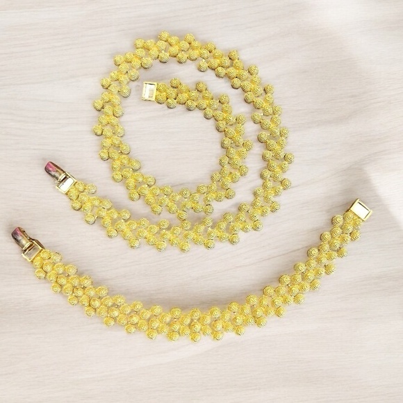 Vintage Adornment, Boucles D’oreille, Bracelet/Necklace JEWELRY SET - RARE FIND! - Picture 1 of 9